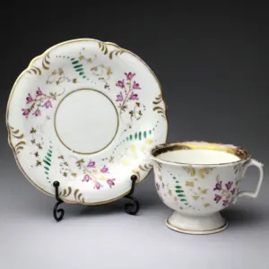 Porcelánový šálek s podšálkem, Dolní Chodov, biedermeier, kolem 1850